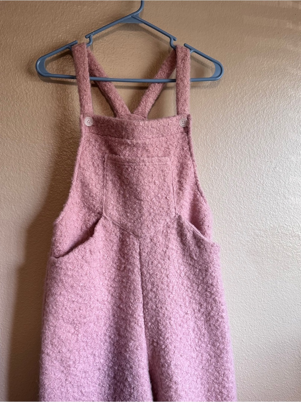 HALARA Textured Pink Overalls